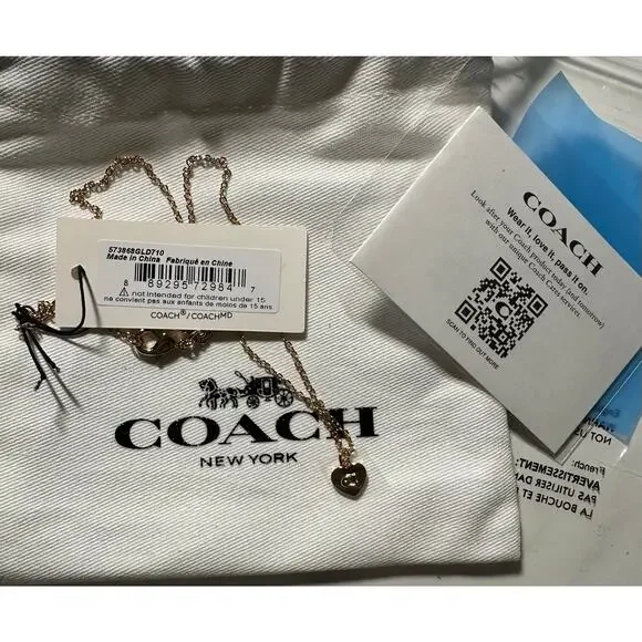 Signature Coach Necklace & Charm Bracelet Set for Spring and Summer Break NWT - Picture 12 of 12